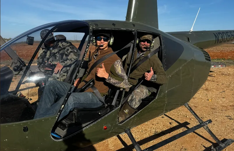 Helicopter Hog HuntS in South Texas